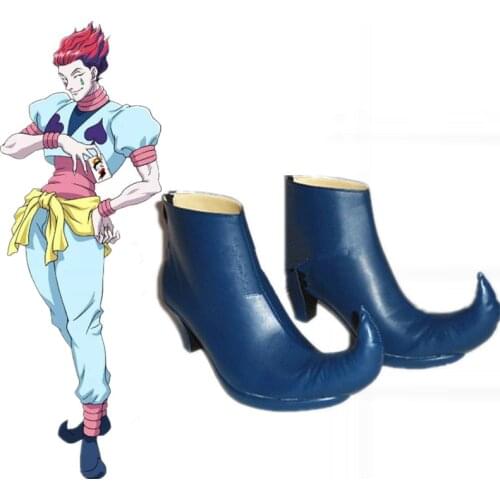 Hunter x hunter Hyskoa Hisoka Cosplay Shoes Boots Custom-Made Adult Men Halloween Party Costume Accessories Shoes