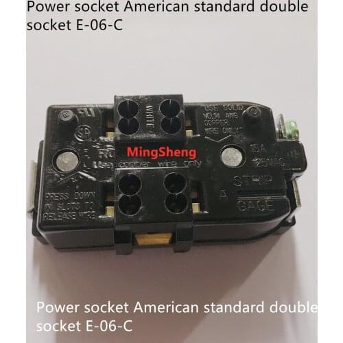 Original new 100% import winfoong original authentic power socket American standard double socket E-06-C