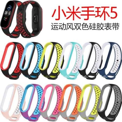 For Mi Band 3 4 5 strap sport Silicone watch wrist Bracelet miband strap accessories bracelet smart for Xiaomi mi band 3 4 strap