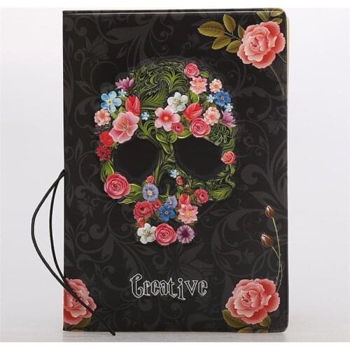 Skeleton With Rose 3D Passport Cover,Card Bag,Porte Carte Simple,Business Card Holder,PVC Leather Credit Card Holder Men