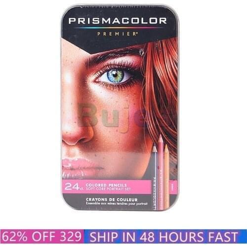 USA 24 color skin color Sanford drawing pencil oily drawing pencil soft big core pencil portrait Sanford Prismacolor oil pencil