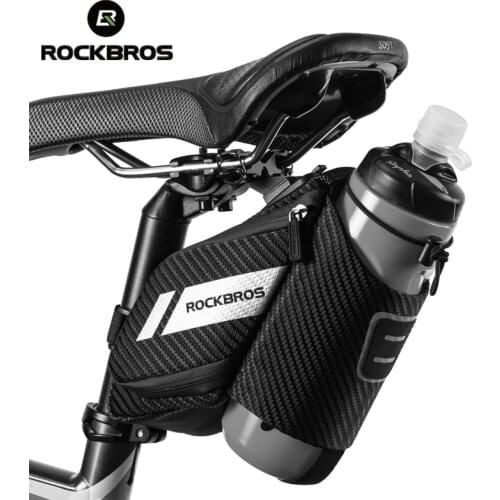 ROCKBROS 1.5L Bicycle Bag Water Repellent Durable Reflective MTB Road Bike with Water Bottle Pocket Bike Bag Accessories