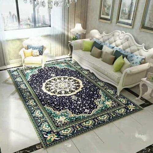 Light luxury carpet living room European sofa coffee table blanket American luxury home room full carpet bedroom bedside mats ca