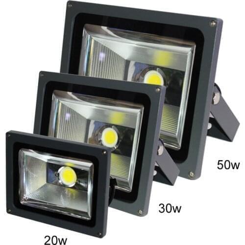 Refletor LED Flood Light 20w 30w 50w 85~265V waterproof IP65 foco projecteur COB Led Floodlights Outdoor Wall Spotlight Chip