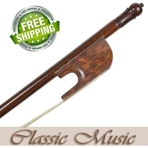 Traditional Snakewood Baroque Violin Bow with a Slim Tip (4/4), Good Mongolian Horse Hair Hot Sell