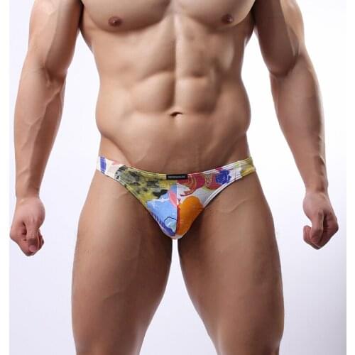 Sexy Fashion Elastic Cotton Men Sexy Bulge Penis Pouch T-back Thongs Panties Gay Male Hipster Jockstrap Underwear