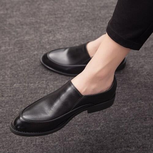 Classic mens leather top quality casual shoes comfortable Lefu shoes mens business office outdoor fashion ventilation shoes C8