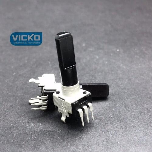 [VK] A103 RK09 single vertical A10K with step volume controller half potentiometer handle length 23MM switch