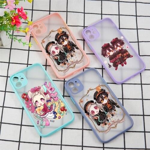 Japan cute cartoon Toilet bound Hanako Kun Cases for iPhone 11 Pro X XS XR Max 7 8 6 6S Plus SE 2020 Hard shell Phone back Cover
