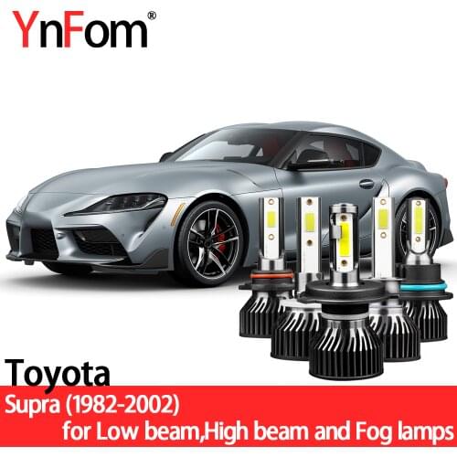 YNFOM LED headlights kit for Toyota Supra A6 A7 A8 Celica 1982-2002 low/high light,fog lamp,car accessories,car headlight bulbs