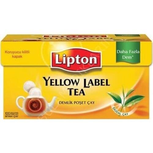 PERFECT FLAVORED Lipton Teapot Yellow Label 100 pcs FREE SHİPPİNG