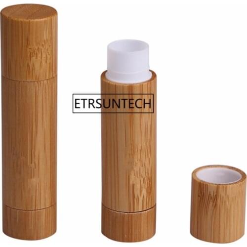 50pc 5g bamboo empty lip gross container lipstick tube DIY container,5ml lip balm tubes bamboo lipstick tube F2386