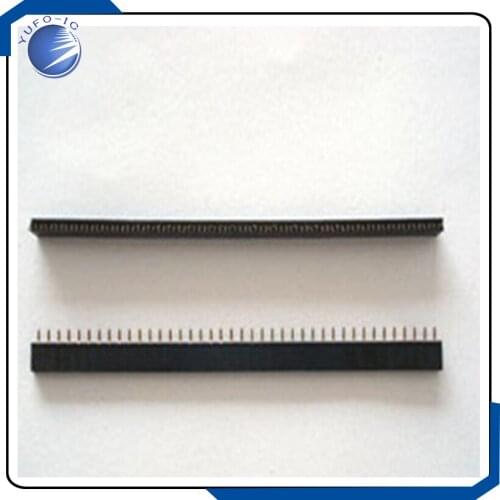 5pcs/lot 2.0MM single row 1*40 single row seat pin seat female pin header strip Connector 1*40p 1*40pin 1x40p