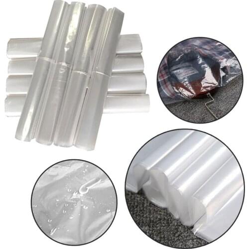 50pcs 60*100cm Clothes Dust Cover Disposable Dust Suit Bag Waterproof Garment Bags Wardrobe Hanging Clothing Coat Dust Cover