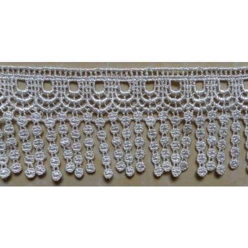 6cm high quality tassel water soluble embroidery lace trims,decoration accessories,XERY14329d
