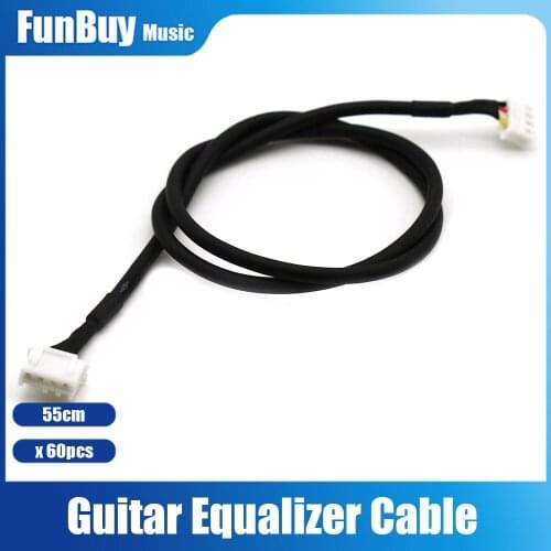 60pcs Acoustic Guitar Equalizer EQ guitar pickup Connecting Cable for Main and Battery Box with Jacket