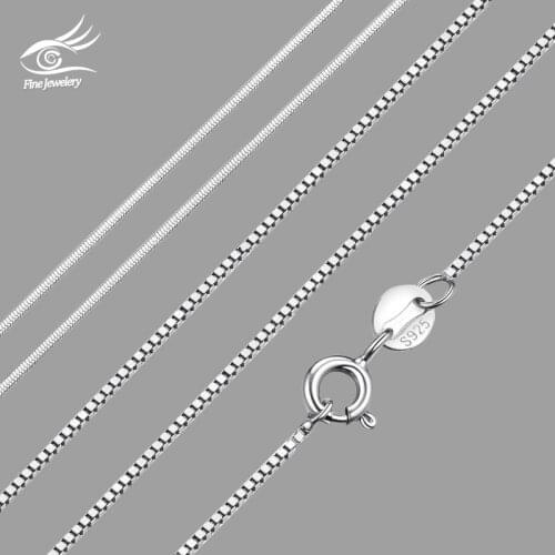 7KMOOR Multiple Classic Styles Real 925 Sterling Silver Necklaces Slim Thin Snake Chains Necklace Women Body Box Chain For Woman
