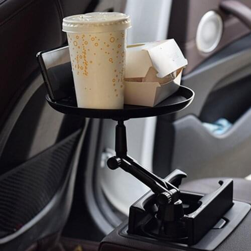 Car Cup Holder Drink Coffee Bottle Organizer Adjustable Non-Skid Rubber Pad Food Tray Automobiles Table Travel Accessories Desk