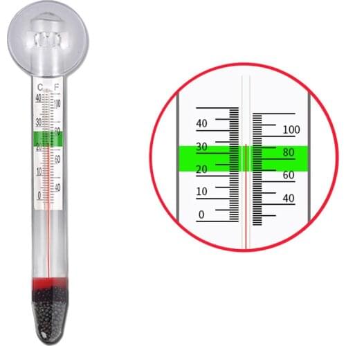 Fish tank dedicated aquarium grass tank sea water tank glass thermometer table fat water temperature meter mini hook thermometer