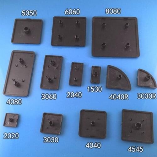 3D Printer Parts Plastic End Cap Cover Plate black for EU Aluminum Profile 2020/2040/3030/3060/4040 nylon Endcap