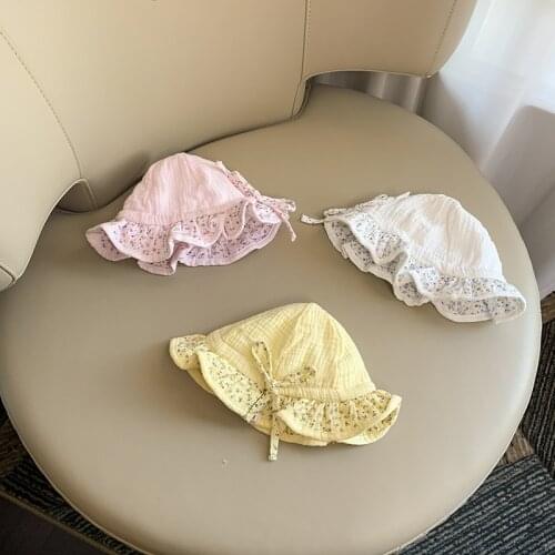 Baby Hat Baby Thin Cotton Super Cute Baby Bucket Hat for Newborn Baby Sunshade Cap for Baby Boy and Baby Girl Spring and Autumn