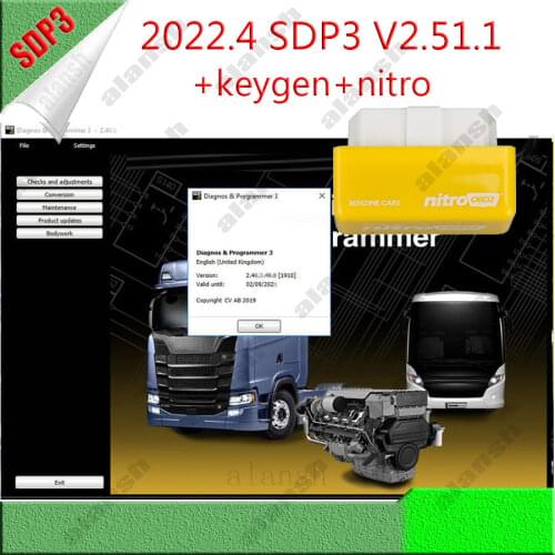 2021 VCI3 Actived SDP3 V2.48.2 for Truck Bus Diagnos & Programmer Diagnostic Software with keygen and Install Video