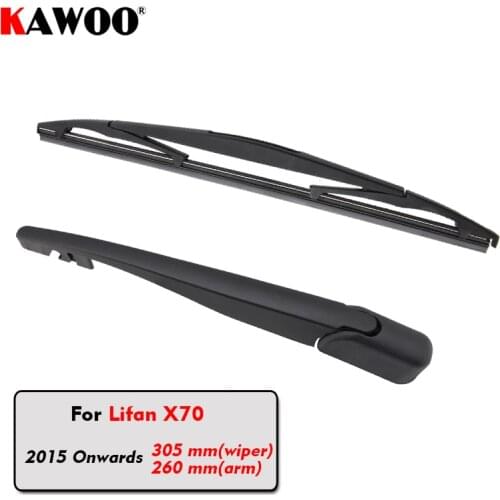 KAWOO Car Rear Wiper Blades Back Window Wipers Arm For Lifan X70 Hatchback (2015 Onwards) 305mm Auto Windscreen Blade Styling