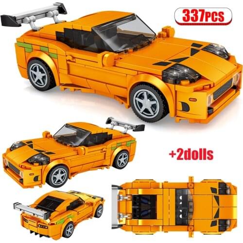City MOC Technical Simulation Sports Car Building Blocks Supercar Famous Racing Vehicle Model Bricks Kids Toys for Children