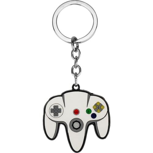 Game controller Keychain Gamepad Shape Pendant Key Ring Trinket Jewelry llaveros
