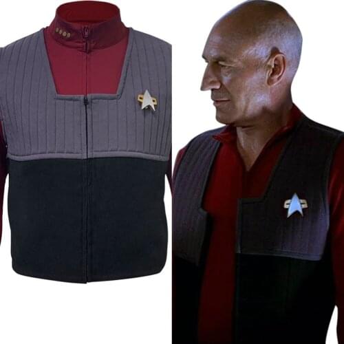 Star Cosplay Trek Costume Generations Jacket Vest+Shirt
