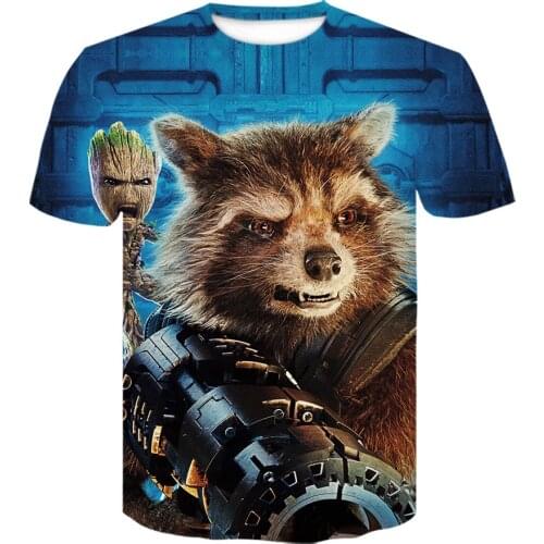 2021 Latest Raccoon graphic Men/Women T-shirts 3D printing Ents Summer casual Short Sleeve Fashion oversized t shirt S-6XL Tops