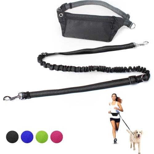 Hands Free Dog Leash For Running Walking Jogging Waterproof Waist Pocket Training Hiking Retractable Dog Leash Pet Accessories