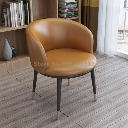 Nordic style chair modern minimalist desk chair creative net red computer makeup stool backrest home adult dining chair