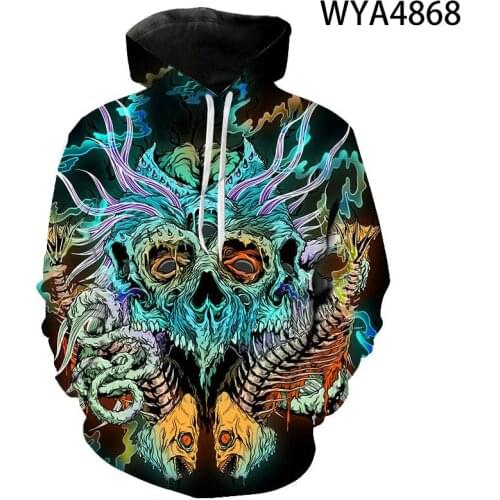 New Men Women Children Skeleton Hoodies Casual Fashion 3D Printed Pullover Long Sleeve Sweatshirts Boy Girl Kids Hoody Jacket
