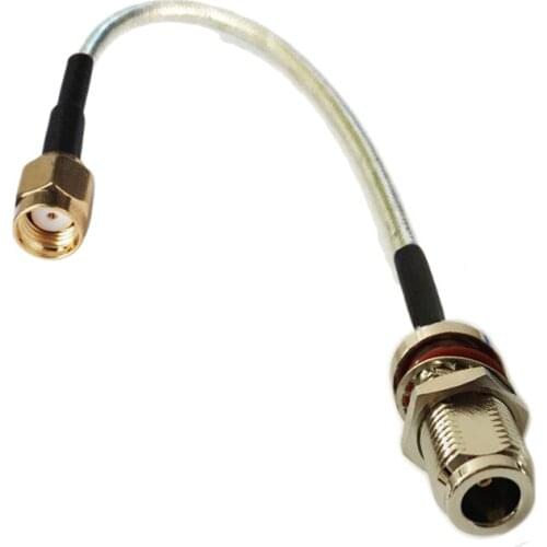 10pcs N Female O-ring to RP-SMA male Connector RG402 Semi-rigid RG-402 Coax Pigtail Coaxial Cable 10cm 15cm 20cm 30cm 50cm