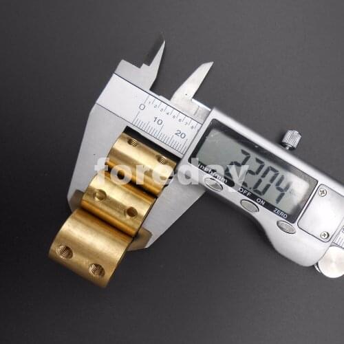 10PCS Brass Copper Shaft Motor Rigid Coupling Coupler 4MM 5MM 6MM 7MM 8MM 10MM 12MM+ 2 Hex Wrench dia.14mm 16mm20mm *FD622-639