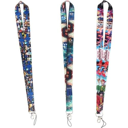 24pcs/lot MD302 DMLSKY Cartoon Lanyard Keychain keys Badge ID Card Mobile Phone Rope Kids Gifts Lanyards ID Badge Holder