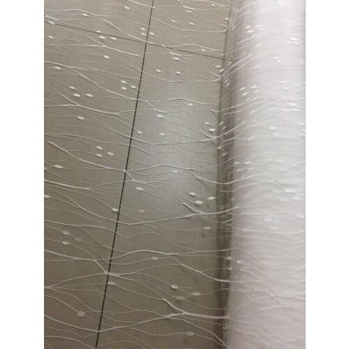 30 yards AP001 good quality nice dobby Ivory offwhite embroidery net mesh lace fabric for bridal dress/haute couture/fashion