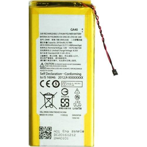5pcs /lot 3000mAh GA40 Replacement Li-Polymer Battery For Motorola Moto G4 XT1625 XT1622 XT1644 XT1643 GA40 GA 40 Battereis