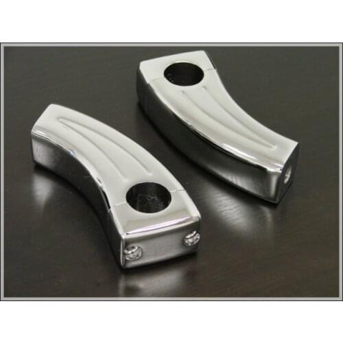 Freeshipping 5" Chrome Handlebar Risers For Suzuki Boulevard Intruder Volusia Yamaha V-Star