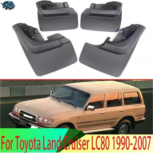 For Toyota Land Cruiser LC80 1990-2007 Mud Flaps Splash Guard Mudguards Fender 4PCS/Set 2000 2001 2002 2003 2004 2005 2006