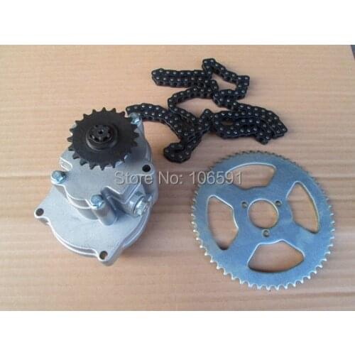 Mini small Gasoline power transport case pedal two stroke engine motor output gear case ,shaft axis decrease speed case