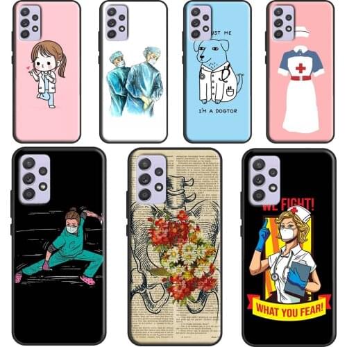 Doctor Nurse Medical Case For Samsung A72 A52 A42 A32 A12 A70 A50 A40 A30 A10 A20 S A11 A41 A51 A71 A21S Cover