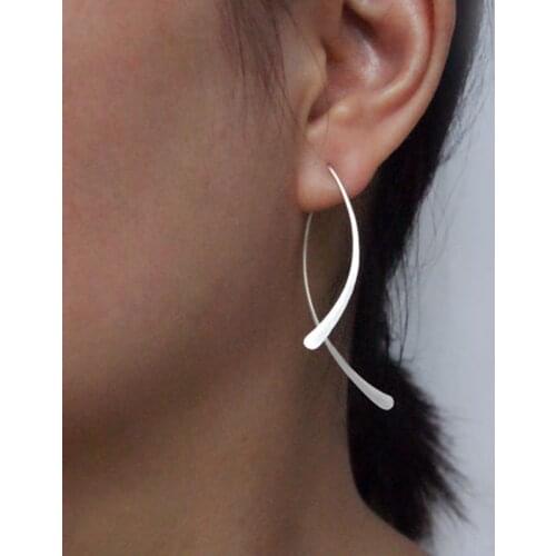 Handmade Long Bar Earrings Gold Filled/925 Silver Jewelry Vintage Jewelry Minimalist Brincos Oorbellen Earrings For Women