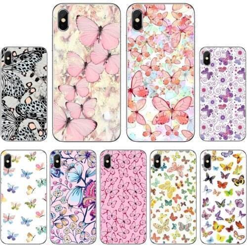 For Samsung Galaxy S10E S20 FE Note 10 20 Edge Lite Plus Ultra Alpha Core Prime Phone Cover Painting-Palette-Geometry-Butterfly