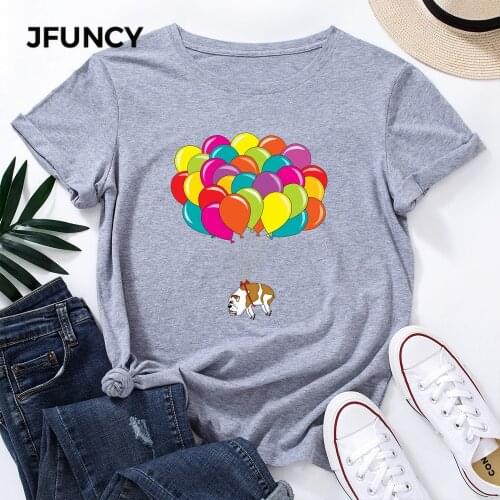 JFUNCY Short Sleeve Women's T-Shirts