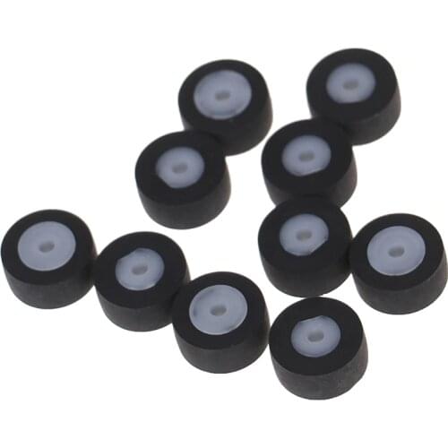 10Pcs Pressure Pinch Roller Card Seat Audio Belt Pulley White Core High Quality 1.8x5x11.5mm