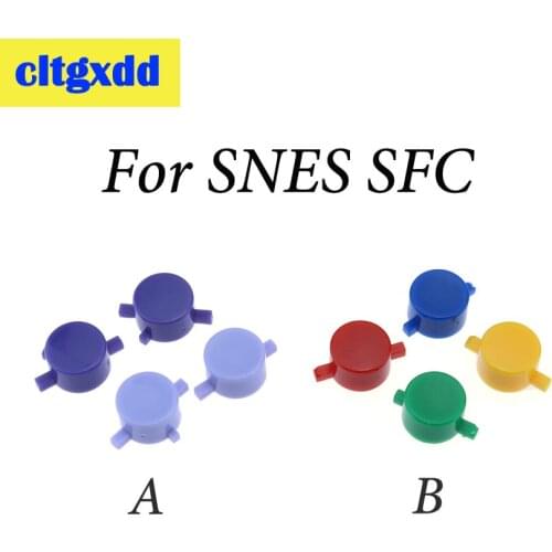 Cltgxdd Game Console Control Button For SNES Super NES Plastic Buttons A B X Y Controller Button replacement For Nintendo S F C