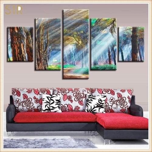 Beautiful Scenery HD Printed 5 Piece Canvas Art Scenery Painting Wall Pictures for Living Room Home Decor Anime Poster Wall Art