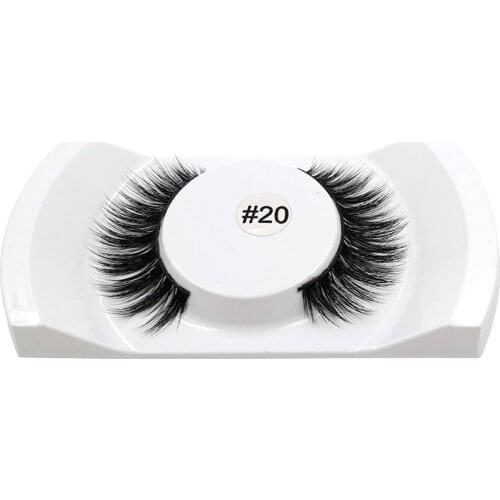 1 Pair Natural False Eyelashes Makeup 3d Mink Lashes Eyelash Extension Fake Lashes Strip Faux Eye Lashes Mink Eyelashes #20
